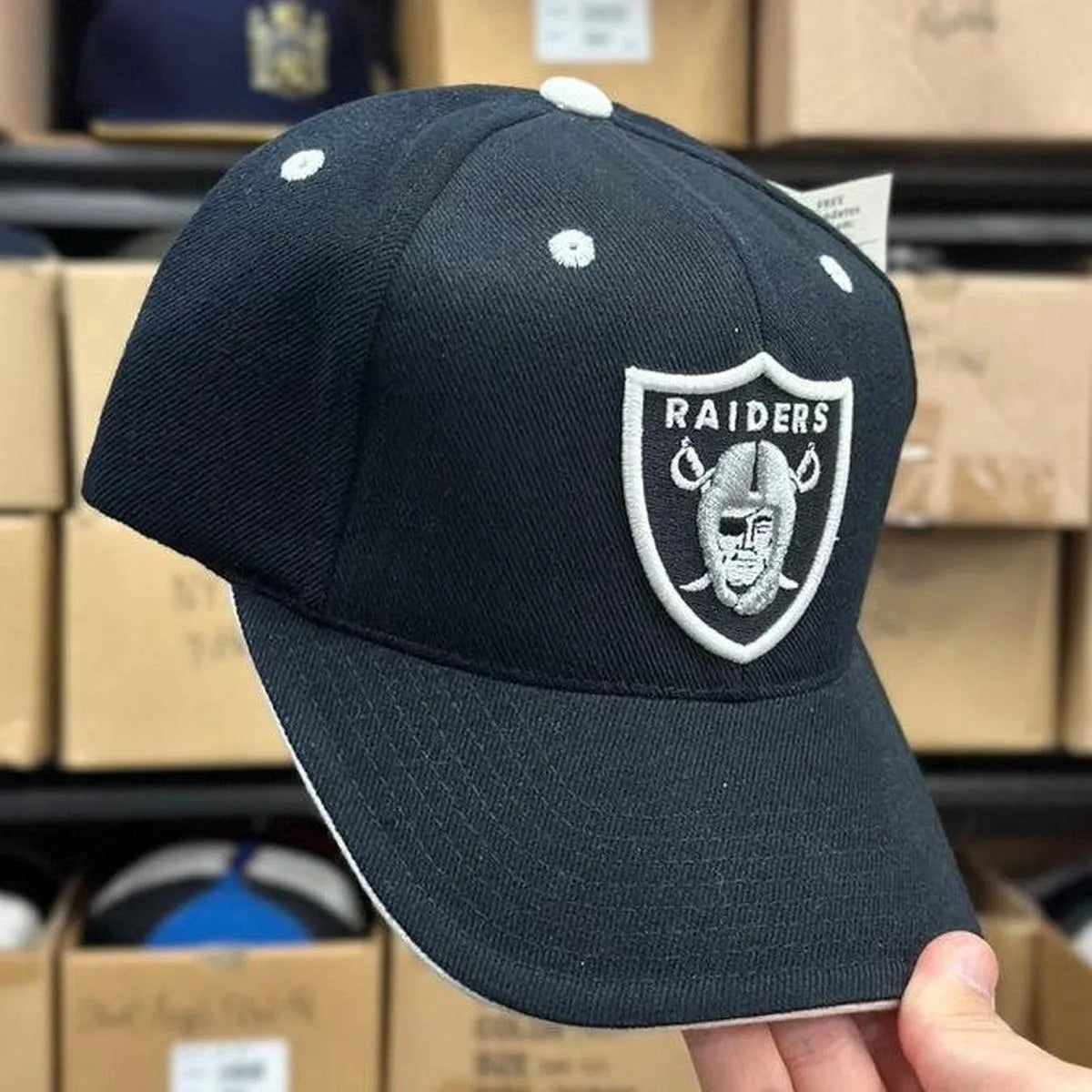 Oakland Raiders Reebok Vintage Ball Cap | Black - Product Image