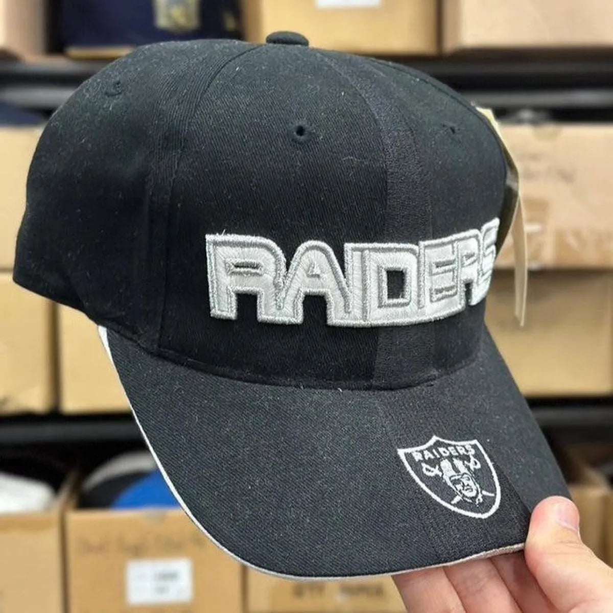 Oakland Raiders Vintage ANNCO Ball Cap | Black - Product Image