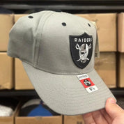 Oakland Raiders Vintage Fitted Hat | Silver - Product Image