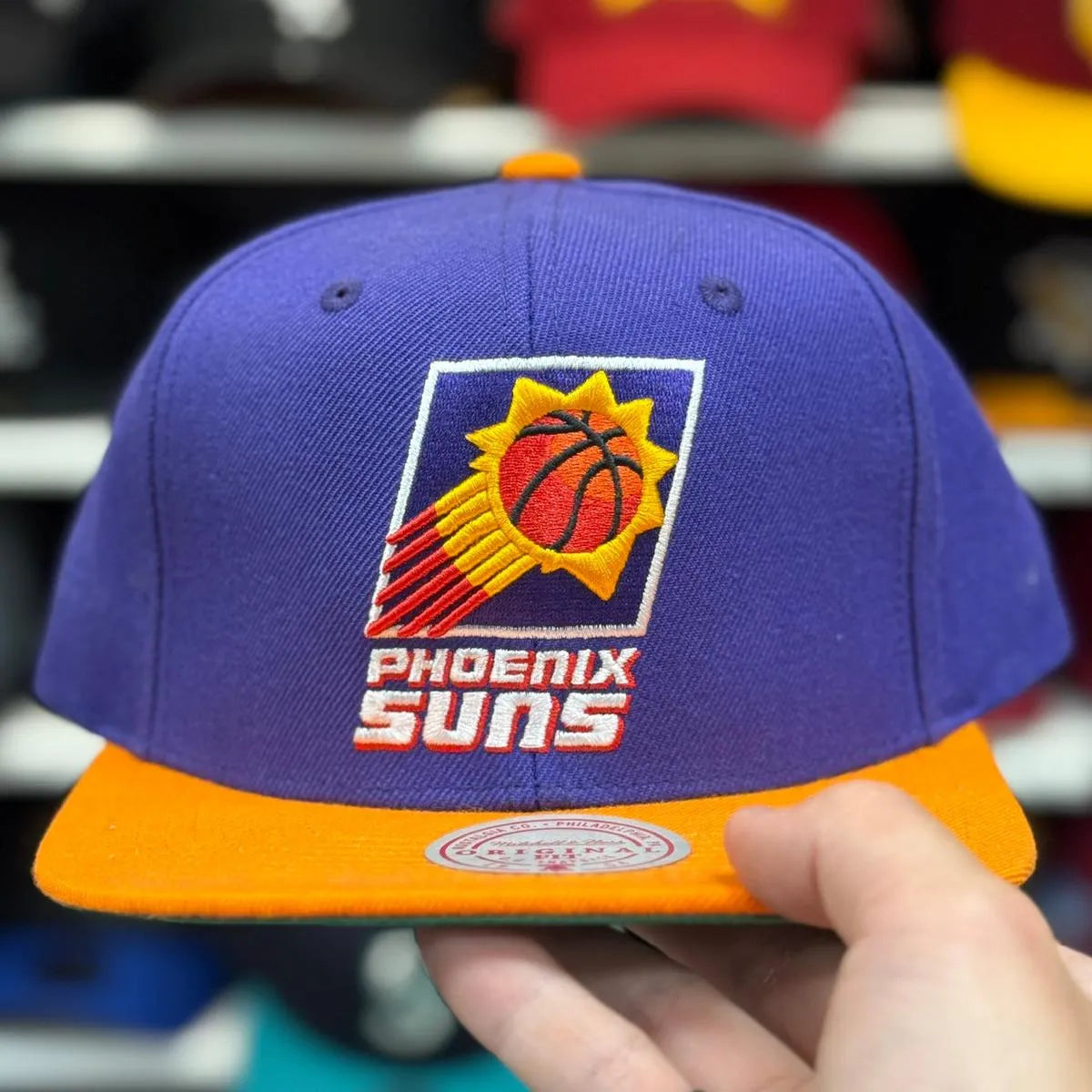 Orange Mitchell & Ness Snapback - Product Image