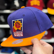 Phoenix Suns Purple/Orange Mitchell & Ness Snapback - Product Image
