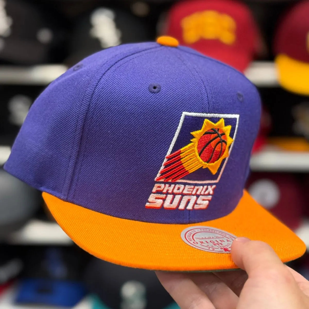 Orange Mitchell & Ness Snapback - Product Image