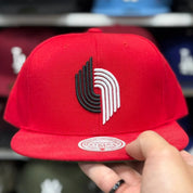 Portland Trail Blazers Red Mitchell & Ness Snapback - Product Image