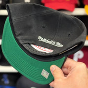 San Antonio Spurs Black Mitchell & Ness Snapback - Product Image