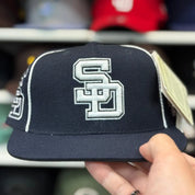 San Diego Padres 'Multi Logo' Navy American Needle Fitted Hat - Product Image
