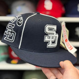 San Diego Padres 'Multi Logo' Navy American Needle Fitted Hat
