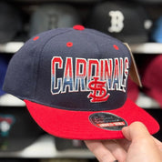 St. Louis Cardinals Black/Red American Needle Snapback - Product Image