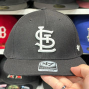 St. Louis Cardinals Black/White '47 Brand Snapback - Product Image