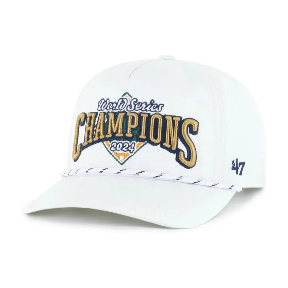 Los Angeles Dodgers '2024 World Series Champions' '47 Brand Hitch Snapback - White - Product Image
