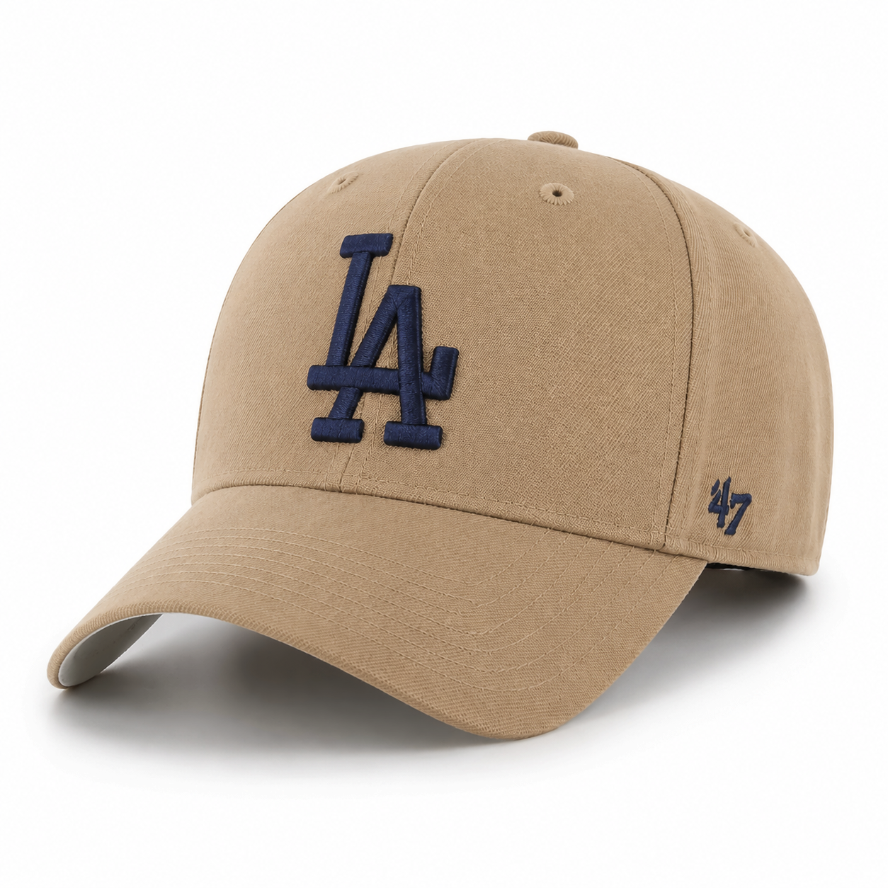 Los Angeles Dodgers '47 Brand MVP Adjustable Baseball Cap - Tan - Product Image
