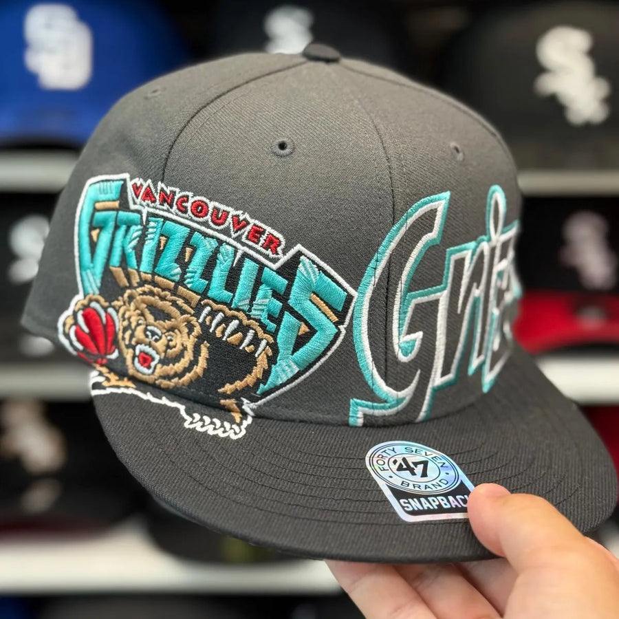 Vancouver 'Dual Logo' Gray/Black '47 Brand Snapback - Product Image