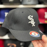 Youth Chicago White Sox Black/White FlexFit Baseball Cap