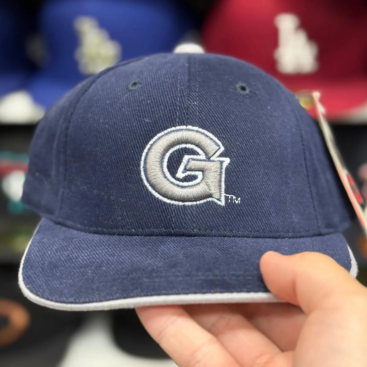 Youth Georgetown Hoyas Navy Adjustable Baseball Cap - Product Image