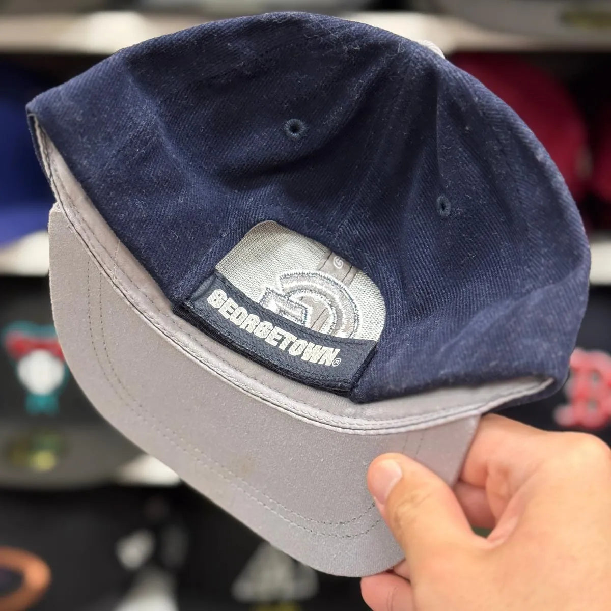 Youth Georgetown Hoyas Navy Adjustable Baseball Cap - Product Image