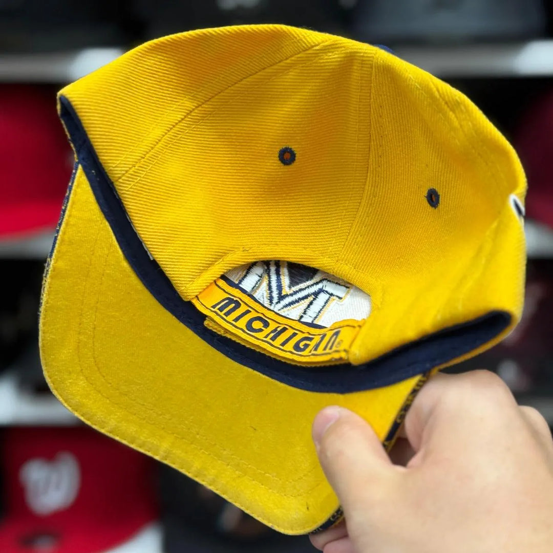 Youth Michigan Wolverines Yellow Baseball Cap - Product Image