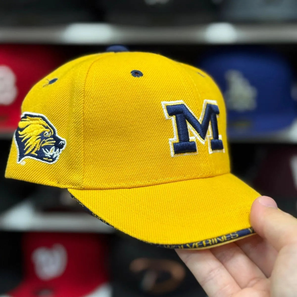 Youth Michigan Wolverines Yellow Baseball Cap - Product Image