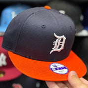 Youth New Era Detroit Tigers Navy/Orange 9FIFTY Snapback - Product Image