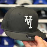 Youth New Era Los Angeles Dodgers 'Upside Down Logo' Black 9FIFTY Snapback