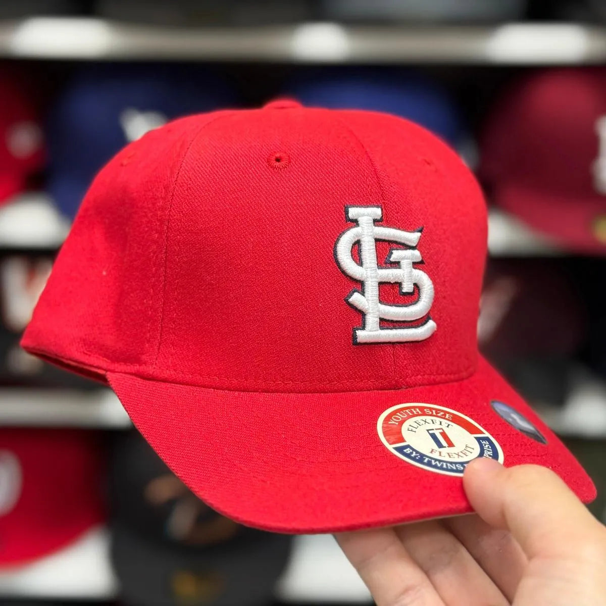 Youth St. Louis Cardinals Red FlexFit Baseball Cap - Product Image