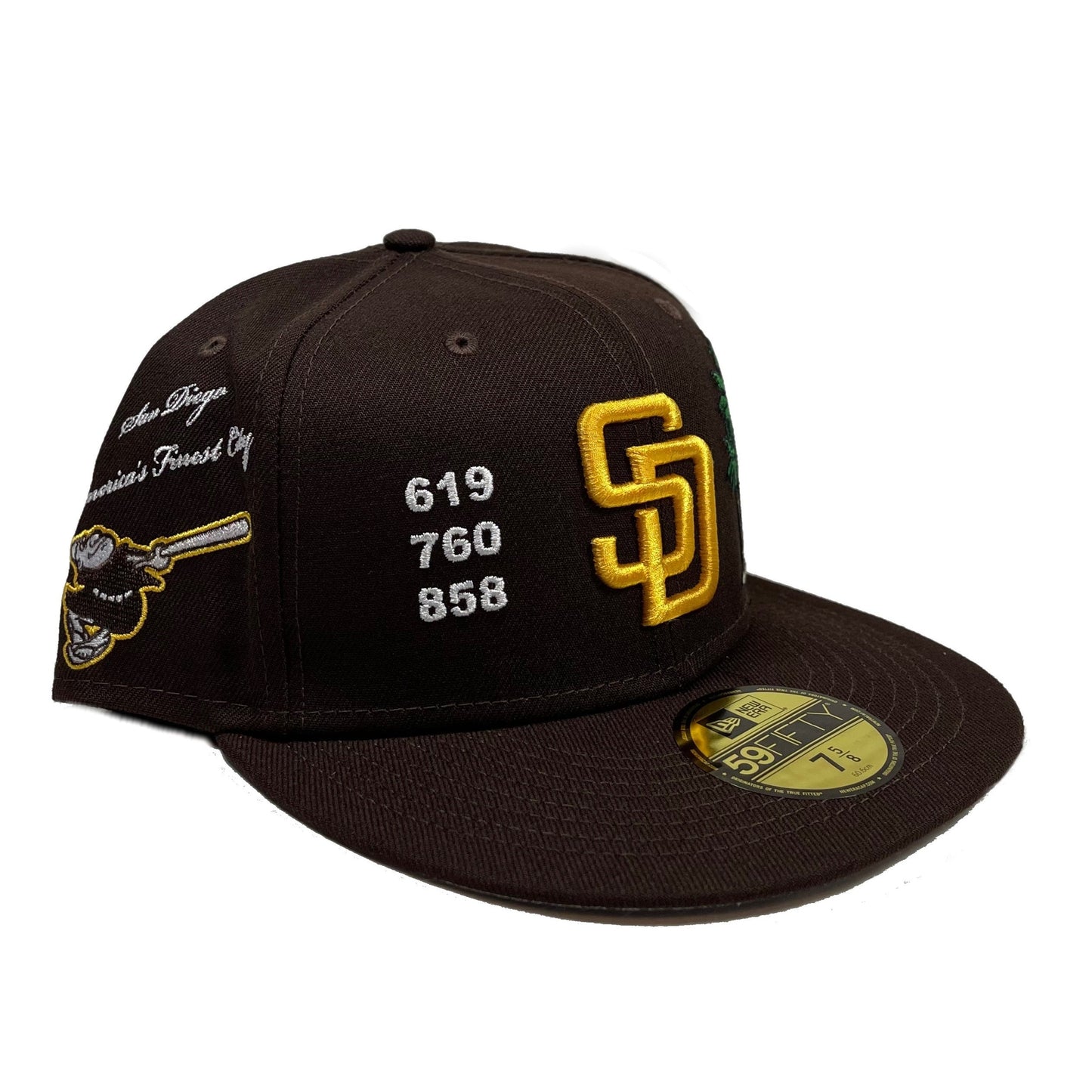 San Diego Padres Patches (Brown) Fitted