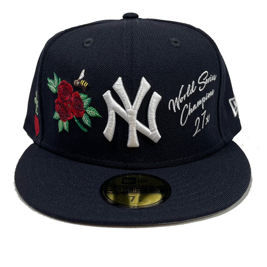 New York Yankees Patches (Blue) Fitted
