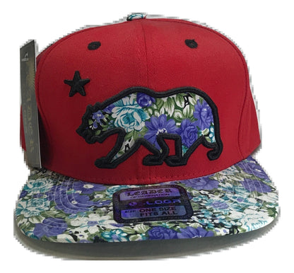 Patterned California Republic Snapback | Multi Color