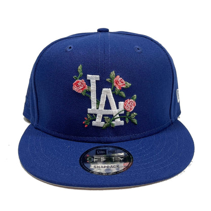 LA Dodgers MLB Roses | New Era 9FIFTY Snapback | Blue