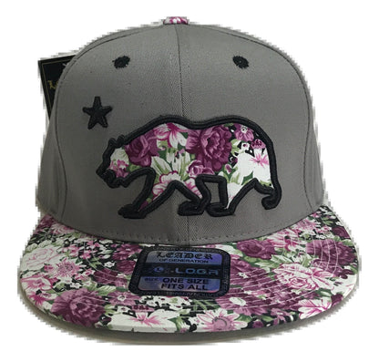 Patterned California Republic Snapback | Multi Color