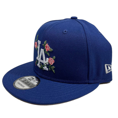 LA Dodgers MLB Roses | New Era 9FIFTY Snapback | Blue