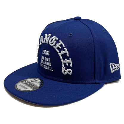 LA Dodgers MLB Old English Font | New Era 9FIFTY Snapback | Blue