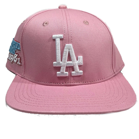 Los Angeles Dodgers 1981 World Series (Pink) Snapback