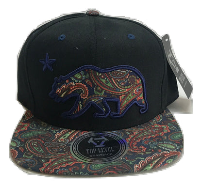 Patterned California Republic Snapback | Multi Color