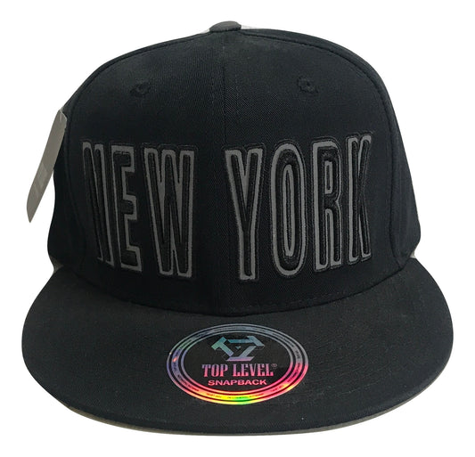 City New York Piped Snapback | Multi Color