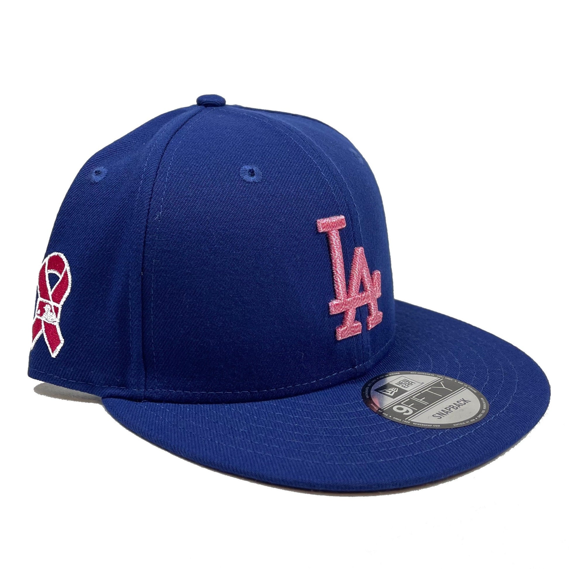 Los Angeles Dodgers Breast Cancer Awareness (Blue) Snapback – Cap World:  Embroidery