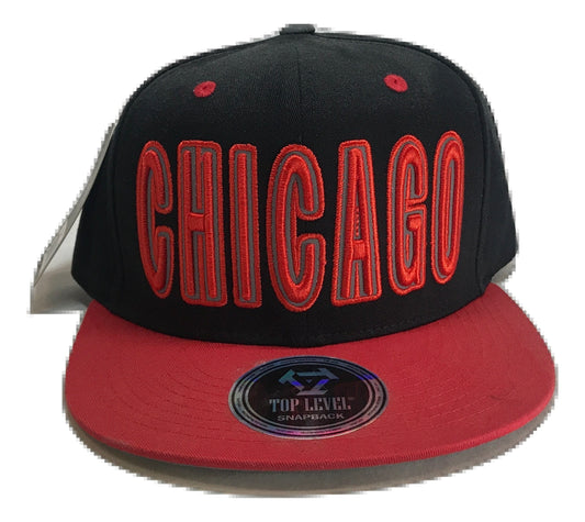 City Chicago Snapback | Black/Red