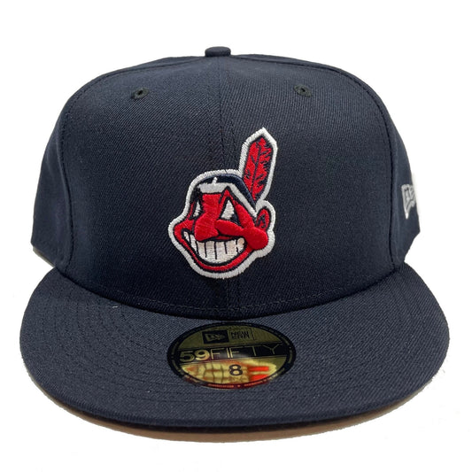 Cleveland Indians Chief Wahoo Logo (Navy) Fitted