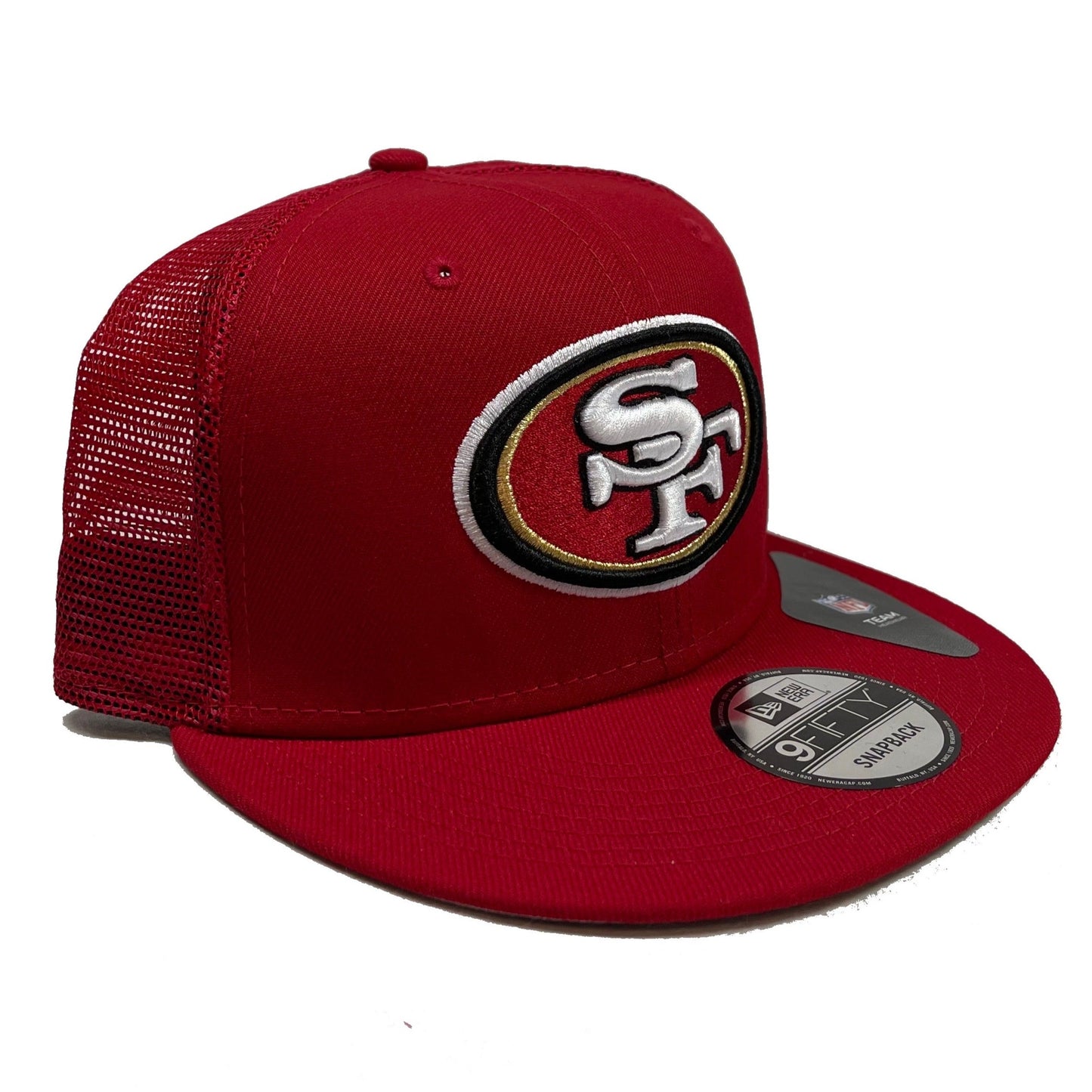San Fransisco 49ers Trucker Hat (Red) Snapback