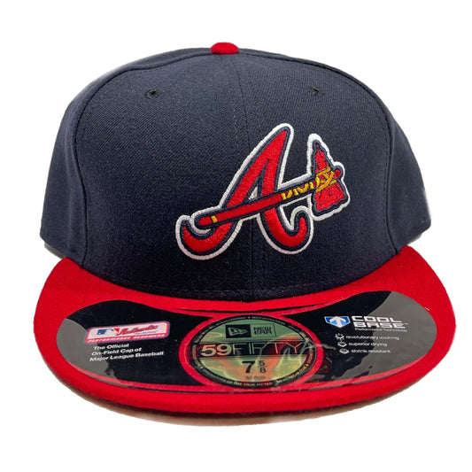 Atlanta Braves Logo (Navy/Red) Fitted