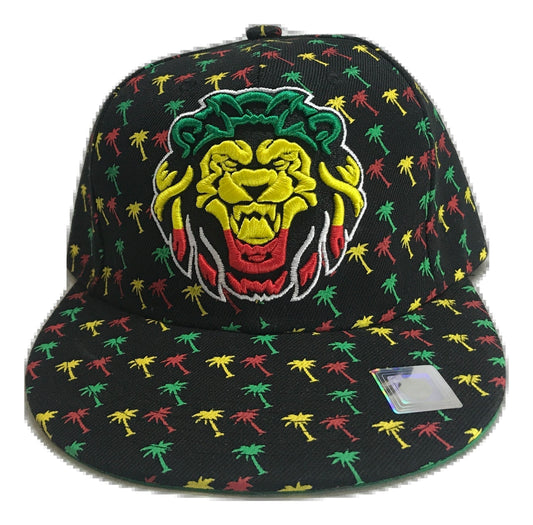 Lion Print Snapback | TriColor