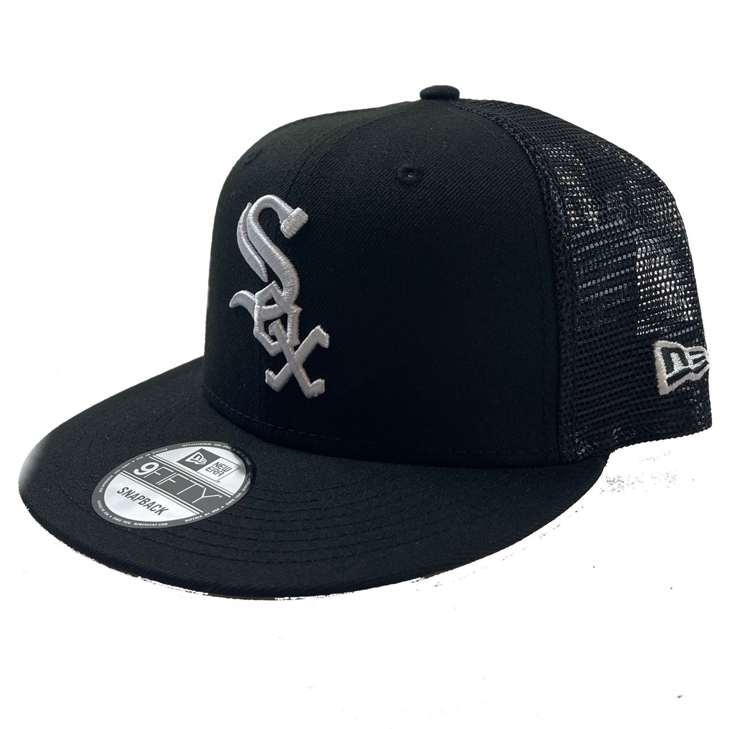 Chicago White Sox Trucker Hat (Black) Snapback