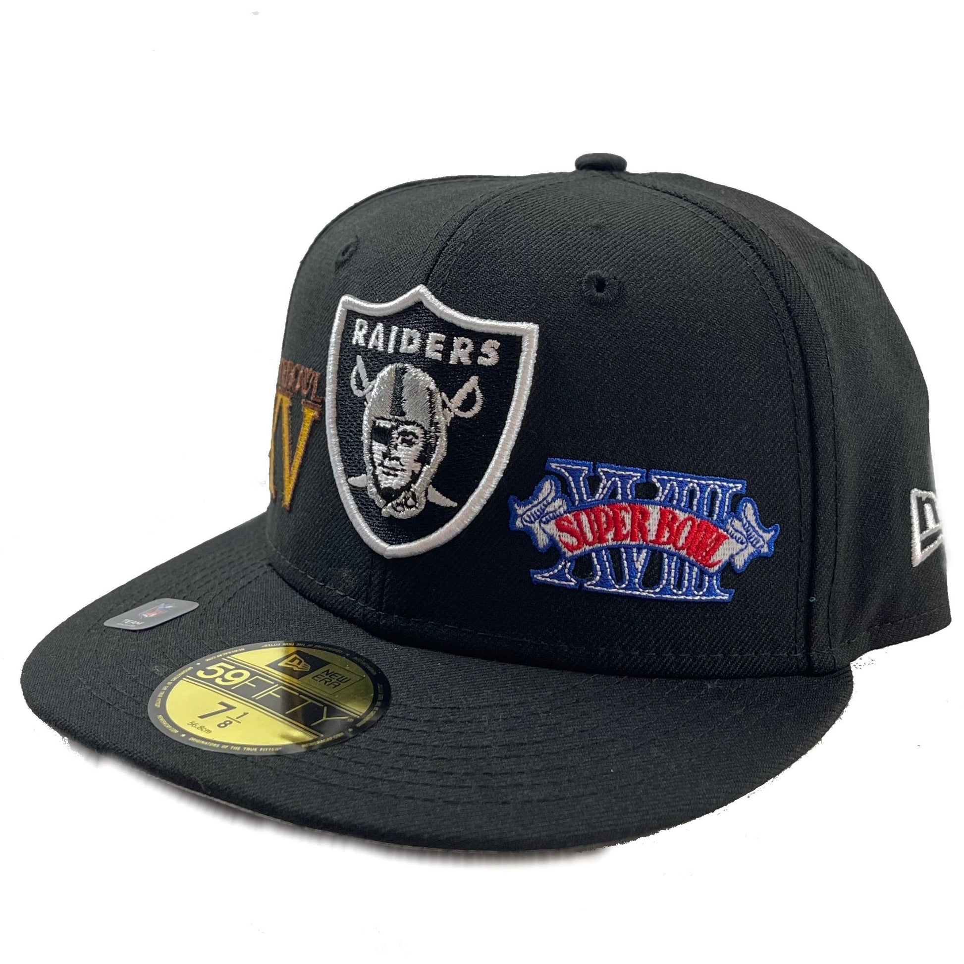 Raiders Patches (Black) Fitted – Cap World: Embroidery
