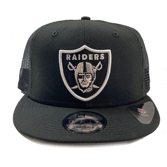 Raiders Trucker Hat (Black) Snapback