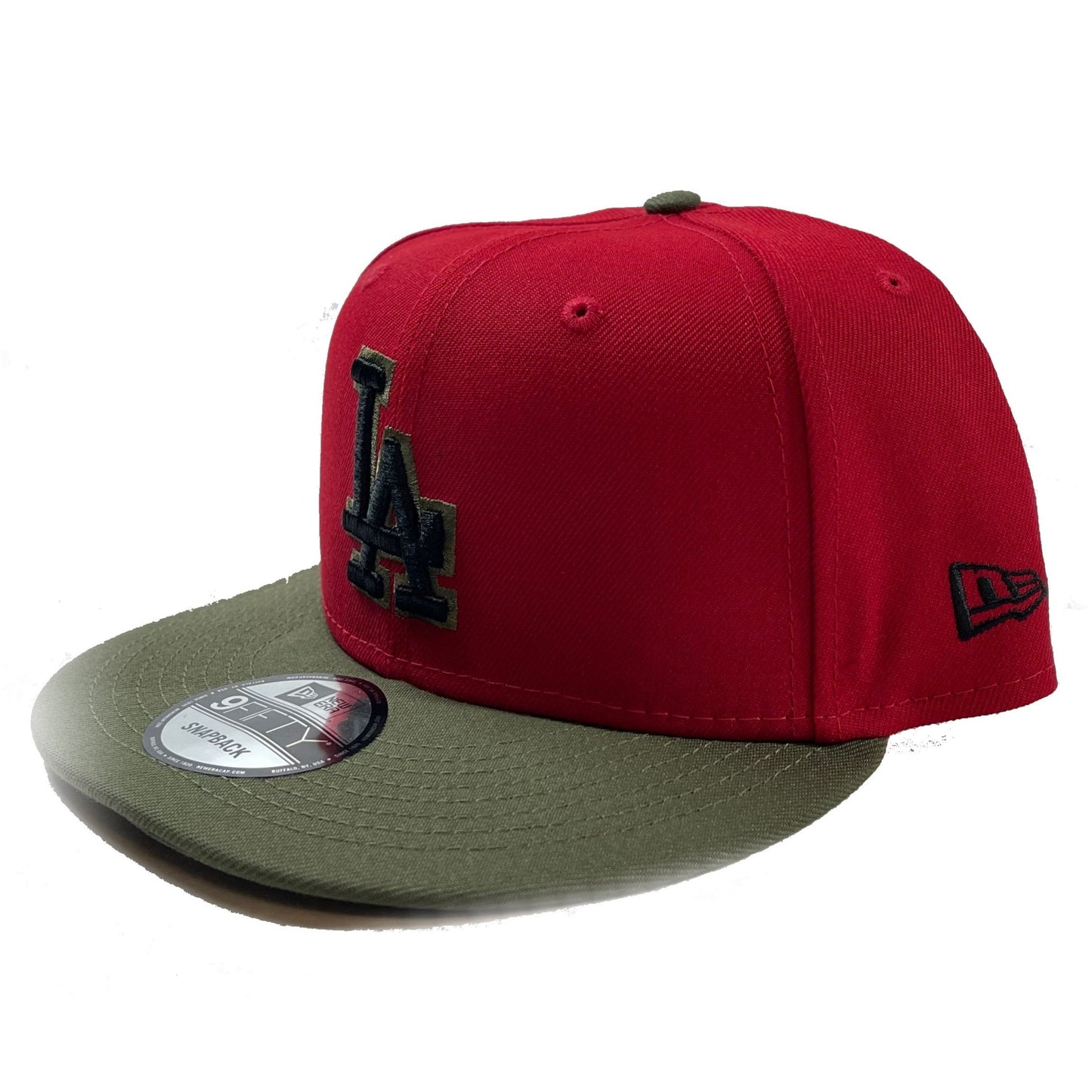 LA Dodgers MLB Snapback | New Era 9FIFTY Adjustable Snap | Red/Olive