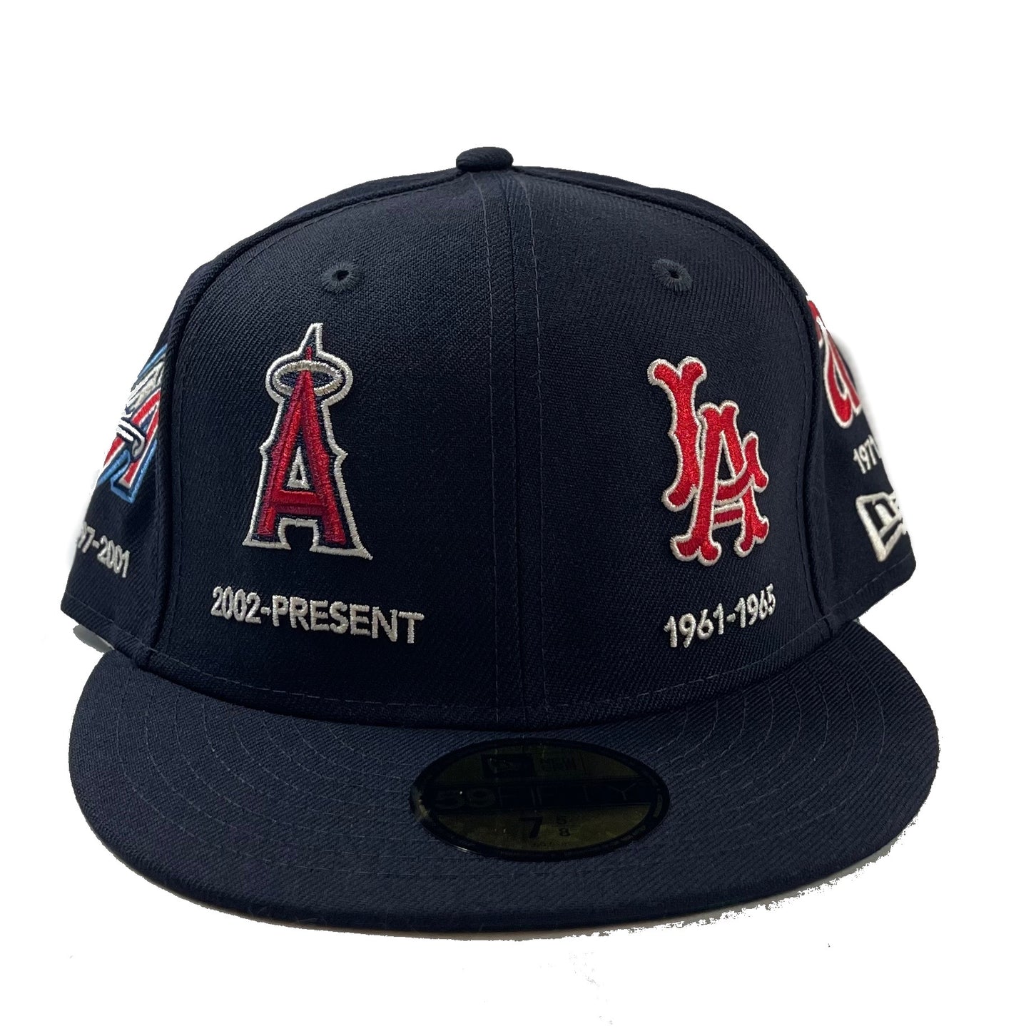 Los Angeles Angels Double Logo Patches (Navy) Fitted