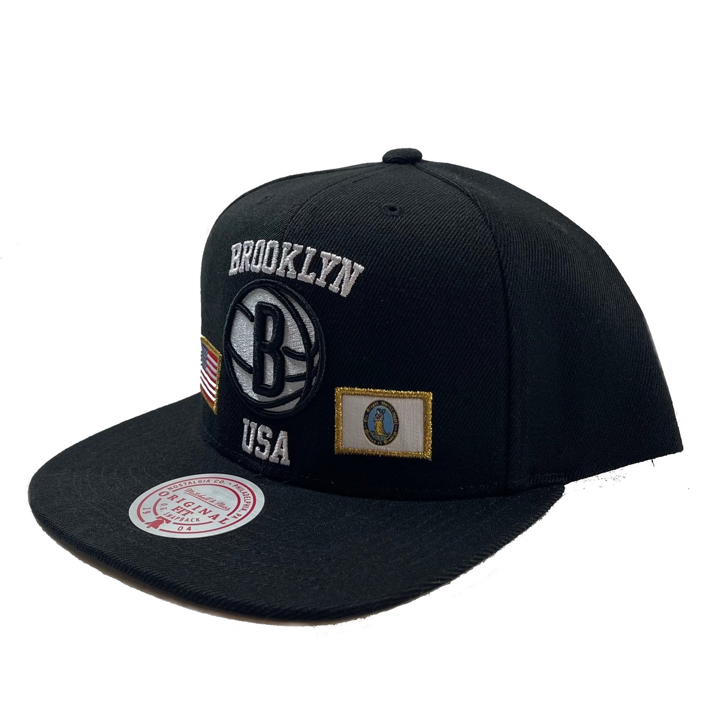 Brooklyn Nets Patches (Black) Snapback