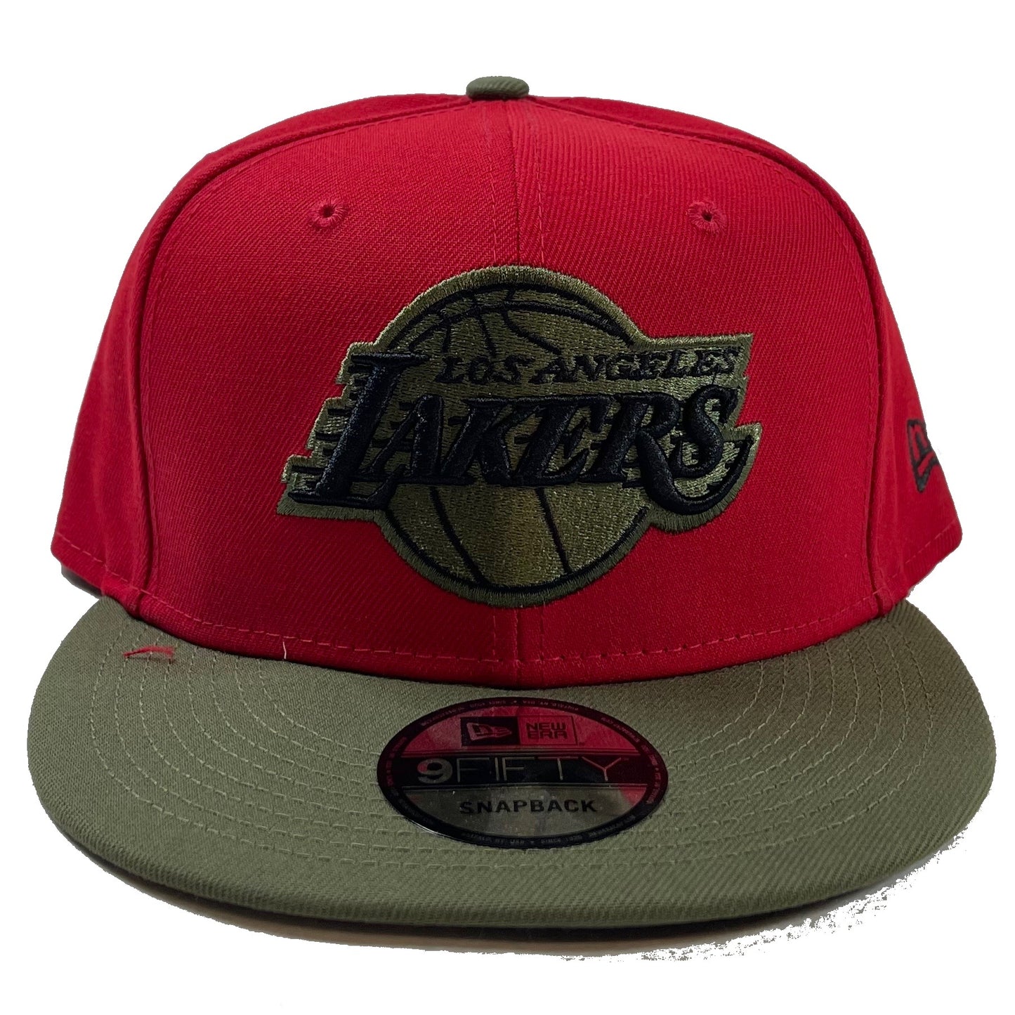Los Angeles Lakers (Red/Army Green) Snapback