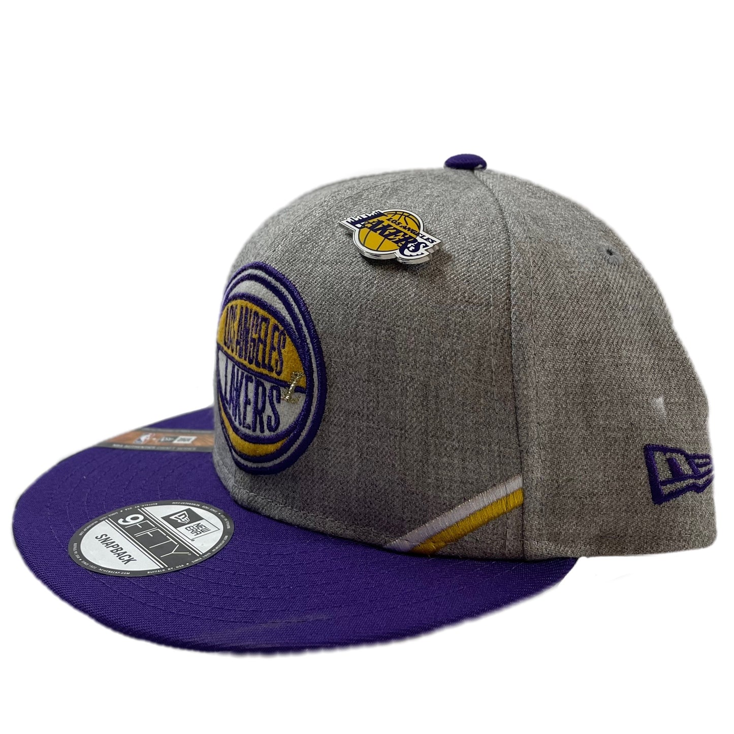 Los Angeles Lakers Pin (Grey/Purple) Snapback
