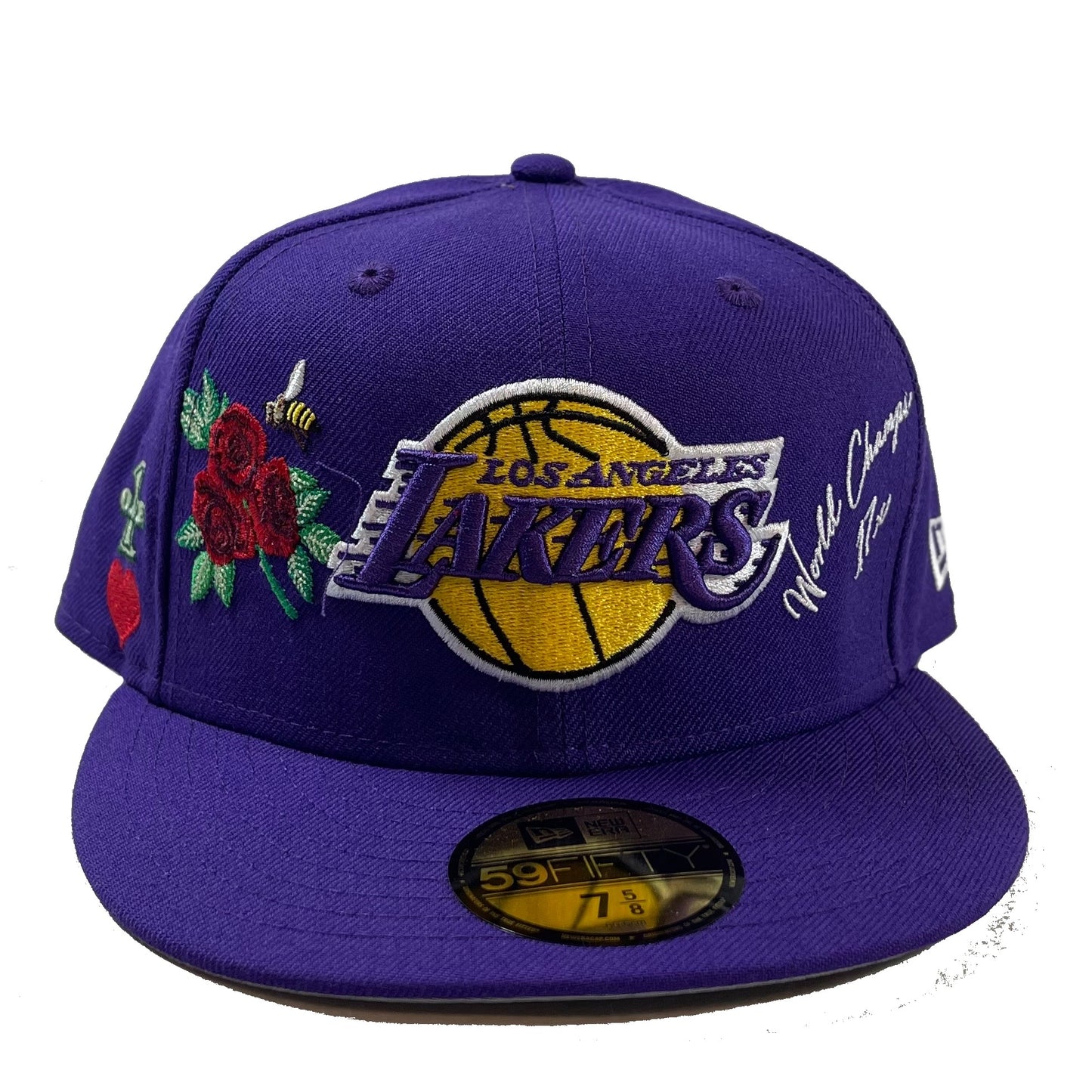 Los Angeles Lakers Patches (Purple) Fitted