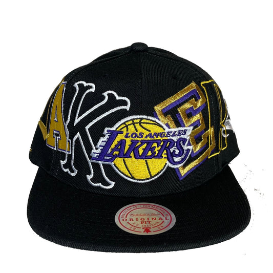 Los Angeles Lakers "LAKERS" (Black) Snapback