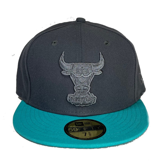 Chicago Bulls (Grey/Teal) Fitted